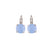 Medium Everyday Leverback Earrings in "Carolina Blue" - Rhodium