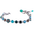 Small Flower Cluster Bracelet in "Deep Forest" *Custom*