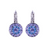 Petite Pavé Leverback Earrings in "Lavender Fields"  *Custom*