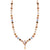 Petite Necklace with Rivoli Center Cluster in "Amaretto" *Custom*