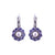 Medium Flower Leverback Earrings in "Blue Skies" *Custom*