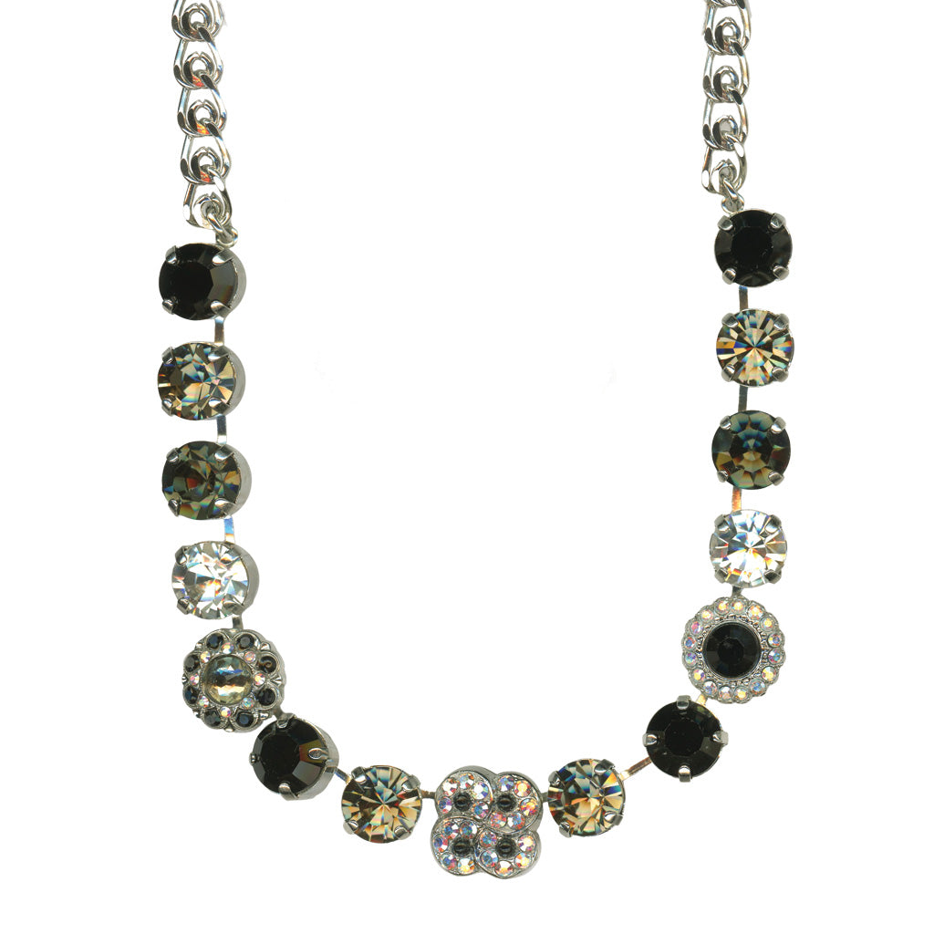 Large Clover Necklace in "Obsidian Shores" *Custom*