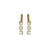 Petite Three Stone Leverback Earrings in "White Shell" *Custom*