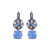 Medium Buttercup Drop Leverback Earrings in "Aqua Vista" *Custom*