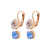 Cosmos Drop Leverback Earrings in "Blue Skies" *Custom*