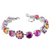 Large Floret Bracelet in "Bougainvillea" *Custom*