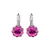 Medium Flower Leverback Earrings in "Bougainvillea" *Custom*