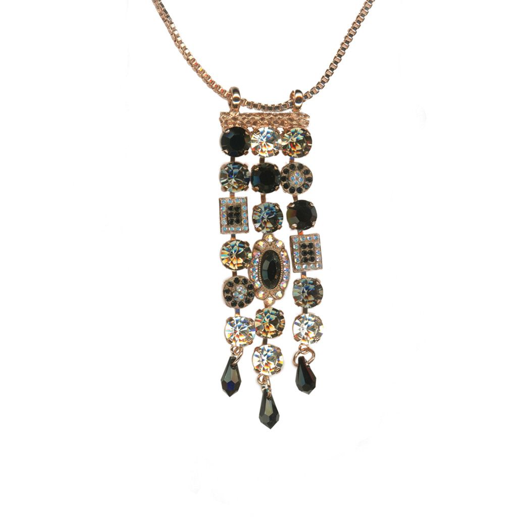 Waterfall Pendant in "Obsidian Shores" *Custom*