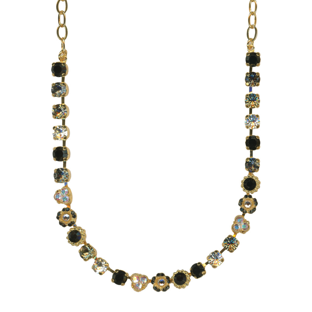 Small Blossom Necklace in "Obsidian Shores" *Custom*