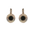 Large Halo Disc Leverback Earrings in "Obsidian Shores" *Custom*