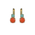 Medium Double Stone Leverback Earrings- "Mythical Dusk" *Custom*
