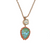 Pear Halo Pendant in "Mythical Dusk" *Custom*