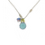 Extra Luxurious Double Stone Pendant in "Vineyard Veranda" *Custom*
