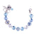 Large Pavé and Rosette Bracelet in "Bay Blue" *Custom*