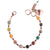 Medium Mineral Interchanging Stone Bracelet in "Evergreen" - Rose Gold