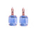 Large Emerald Leverback Earrings in "Giver Blue" *Custom*