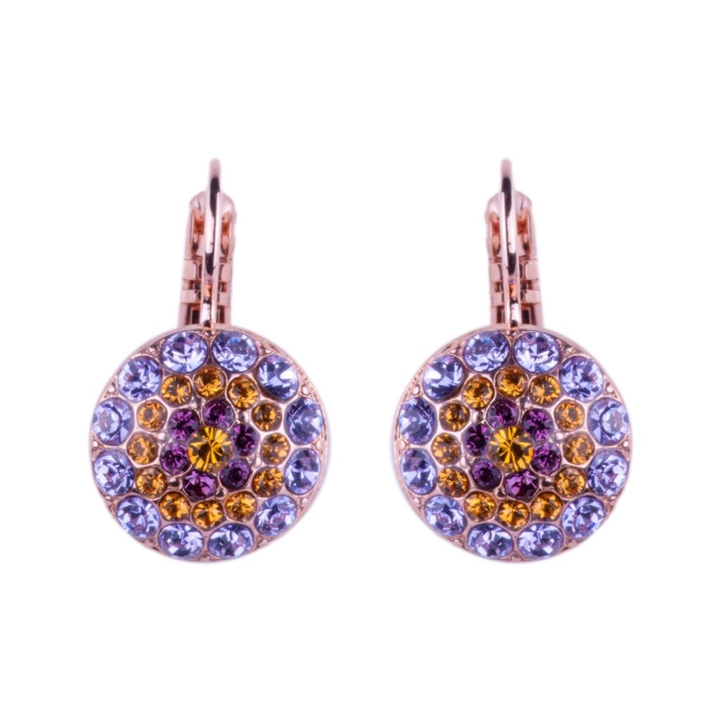Pavé Leverback Earrings in "Sunrise" *Custom*