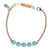 Medium Five Stone Chain Bracelet in "Sun-Kissed Aqua" *Custom*