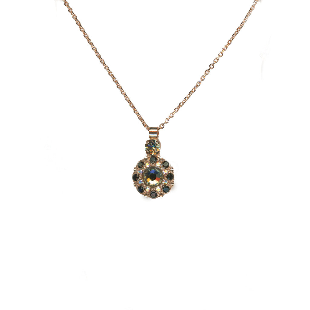 Large Drop-Cluster Pendant in "Obsidian Shores" *Custom*