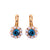 Medium Flower Leverback Earrings in "Cascade" *Custom*
