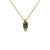 Petite Emerald Cut Pendant in "Obsidian Shores" *Custom*