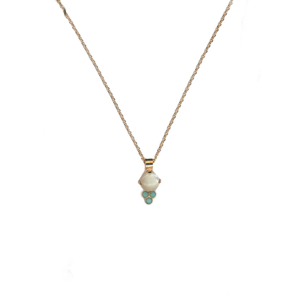 Medium Trio Cluster Pendant in "Aegean Coast" *Custom*