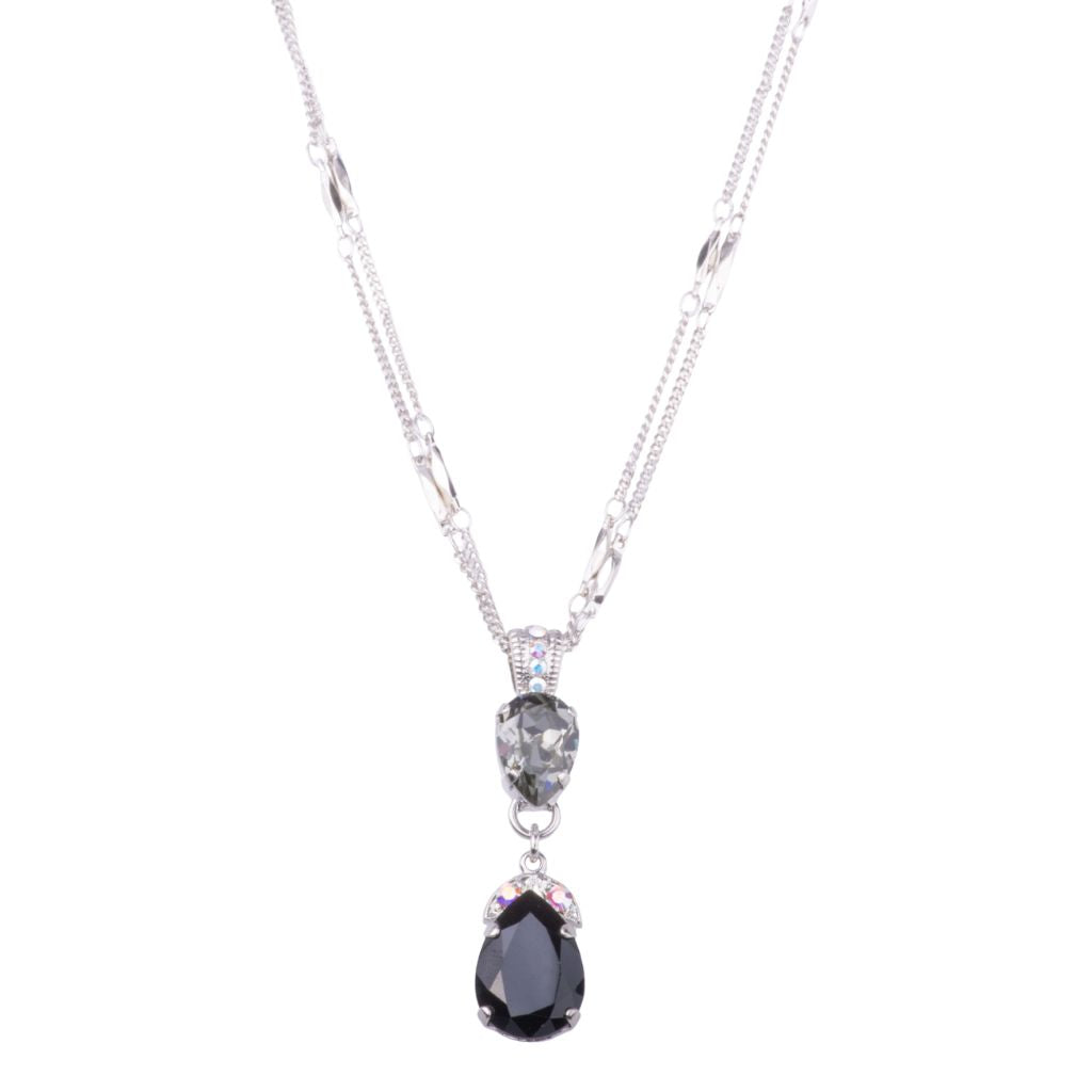 Double Pear Pendant in "Tuxedo" *Custom*