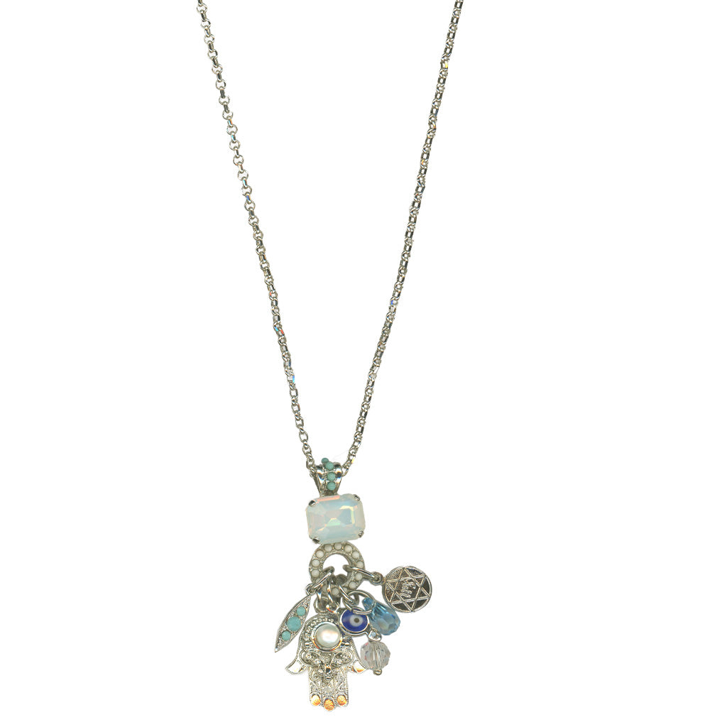 Hamsa Charm Pendant in "Aegean Coast" *Custom*