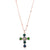 Medium Cross Pendant in "Chamomile" - Rose Gold