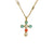 Medium Cross Pendant in "Mythical Dusk" - Yellow Gold