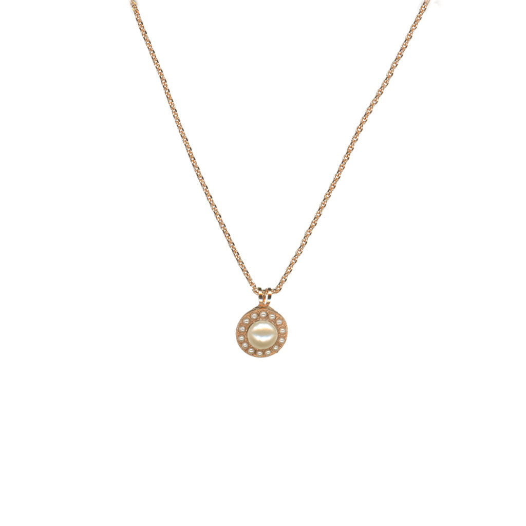 Large Halo Pendant in "Pearl" *Custom*