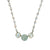 Extra Luxurious 3 Stone Pave Pendant "Aegean Coast" *Custom*