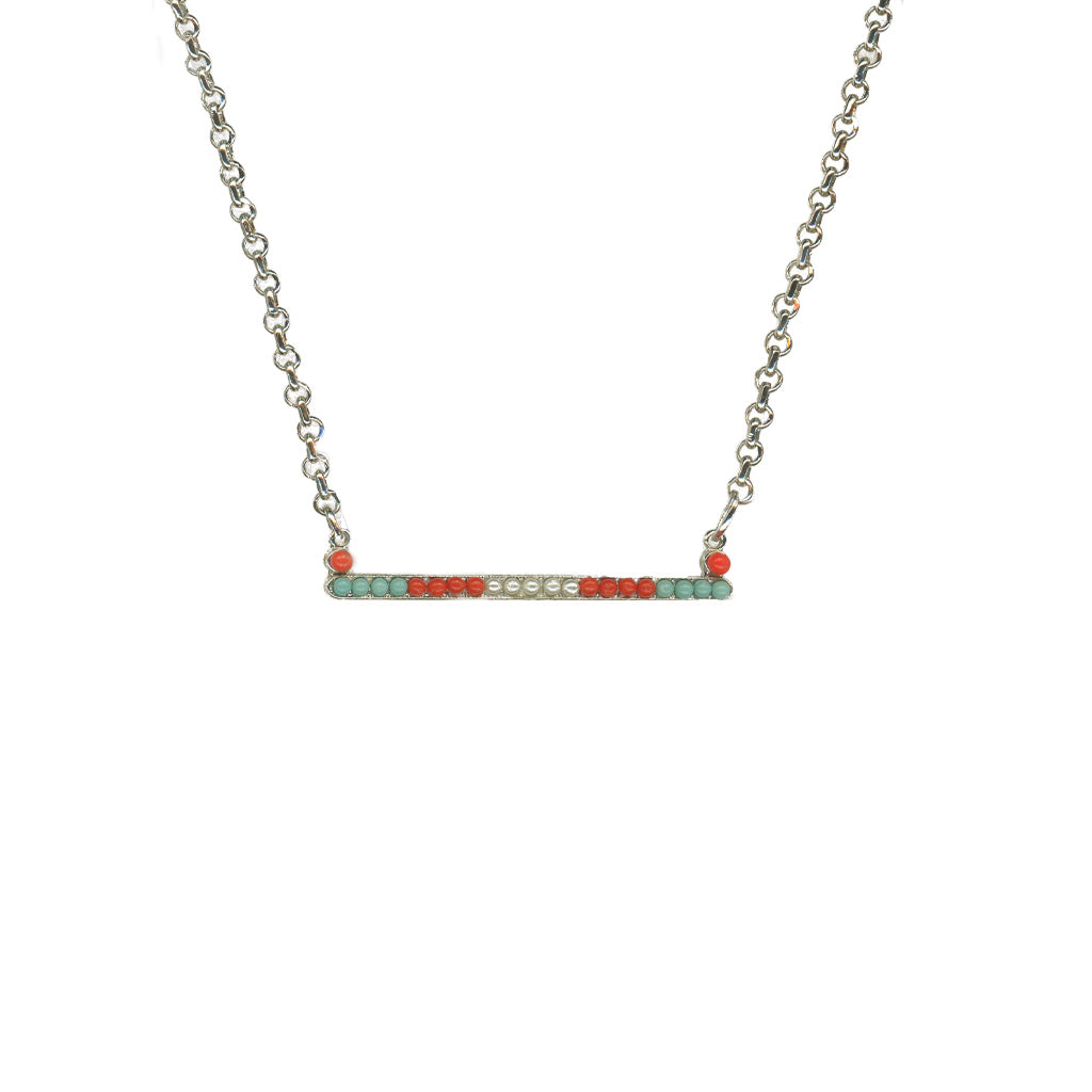 Horizontal Bar Pendant in "Mythical Dusk" *Custom*