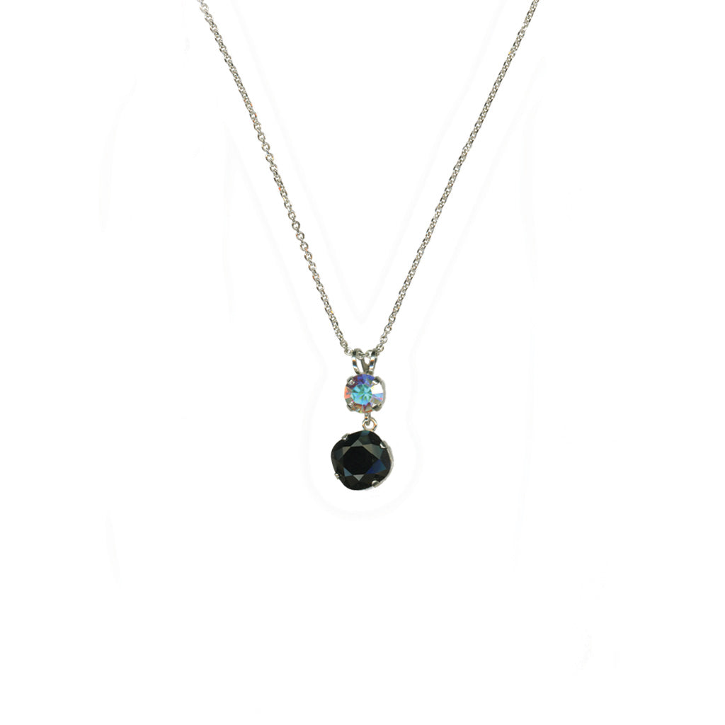 Round and Cushion Pendant in Sun-Kissed "Obsidian Shores" *Custom*