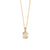 Embellished Emerald Cut Pendant in "Champagne Kisses" *Custom*