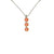 Medium Three Stone Pendant in "Sunkissed Sunset" *Custom*