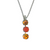 Medium Three Stone Pendant in "Pumpkin Spice" *Custom*