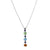Small Oval and Round Pendant in "Festival" - Rhodium