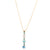 Small Oval and Round Pendant in "Aegean Coast" - Yellow Gold