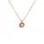 Large Halo Pendant in "Bougainvillea"  - Yellow Gold