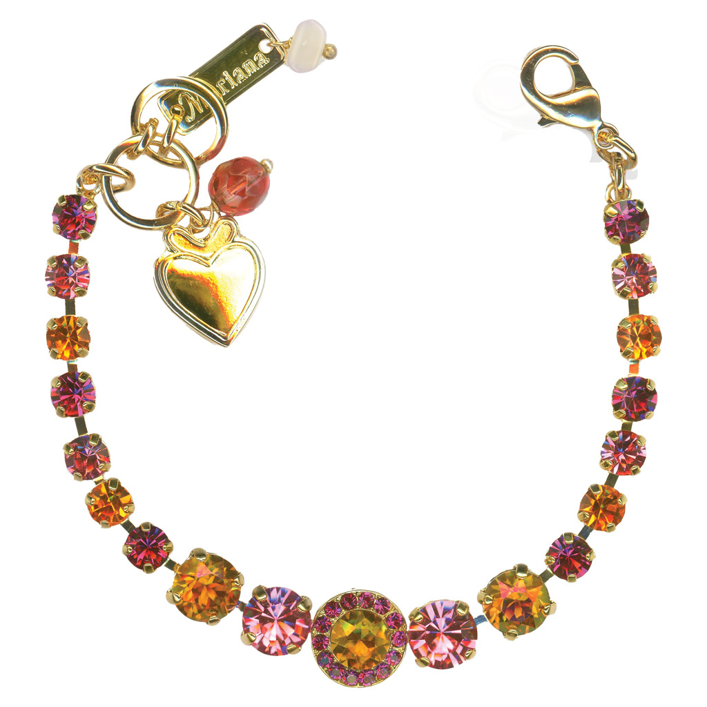 Graduated Halo Bracelet in "Bougainvillea" *Custom*