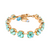 Large Round Bracelet in Sun-Kissed "Aqua" *Custom*