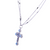 Flat Cross Pendant in "Lavender Fields" *Custom*