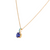 Large Embellished Single Stone Pendant in "Violet" *Custom*