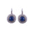 Large Halo Disc Leverback Earrings in "Cascade" *Custom*
