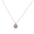 Cushion Cut Cluster Pendant in "Desert Rose" *Custom*