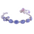 Oval Chain Bracelet in "Violet" *Custom*