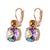 Large Double Stone Leverback Earrings in "Dawn" *Custom*