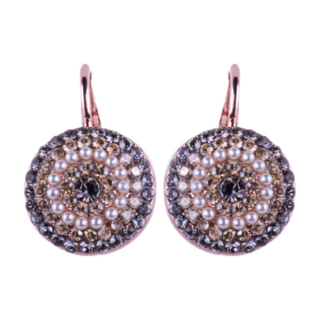 Extra Luxurious Pavé Leverback Earrings in "Sahara" *Custom*