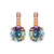 Large Embellished Leverback Earrings in "Dawn" *Custom*